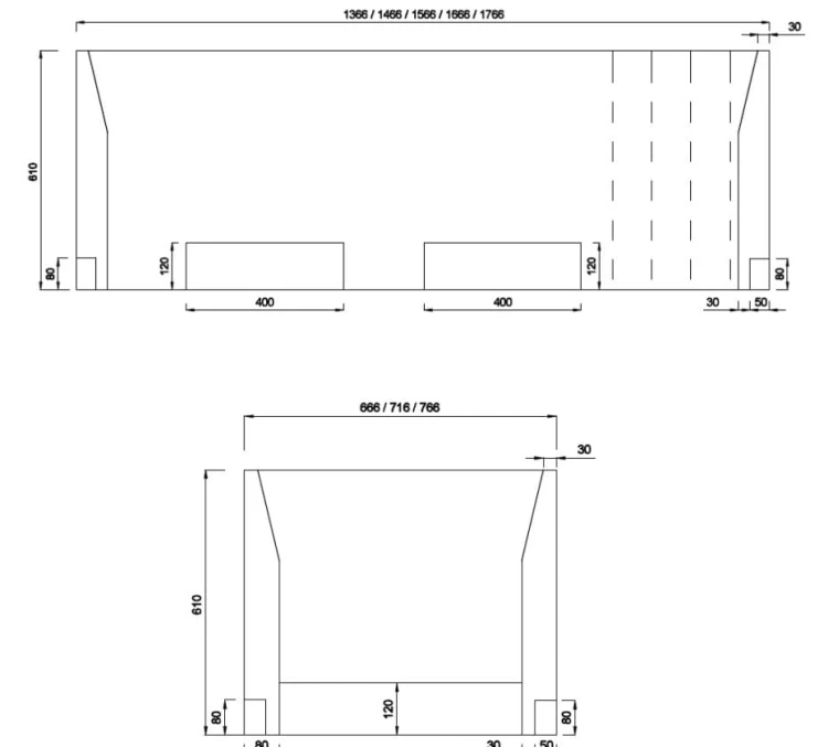 Nośnik, obudowa do wanny SONARIA 140-170x75cm. Schedpol