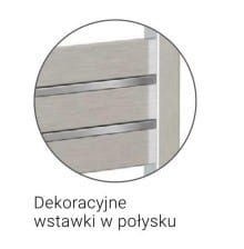 Grzejnik łazienkowy Sunerzha Lacerta 118x50 stal szczotkowana