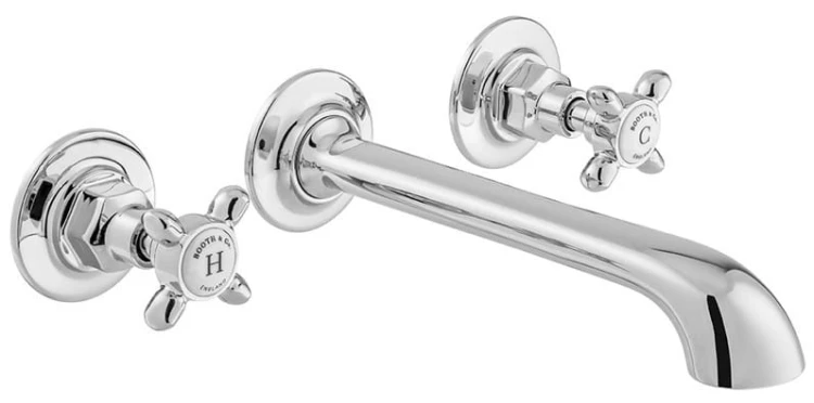 Bateria umywalkowa 3-otworowa podtynkowa Axbridge Cross Chrom Vado