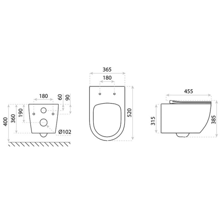 Miska wisząca WC Sinto Grande 2.0 Lavita