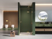 Drzwi prysznicowe New Trendy Eventa Gold Shine prawe czyste
