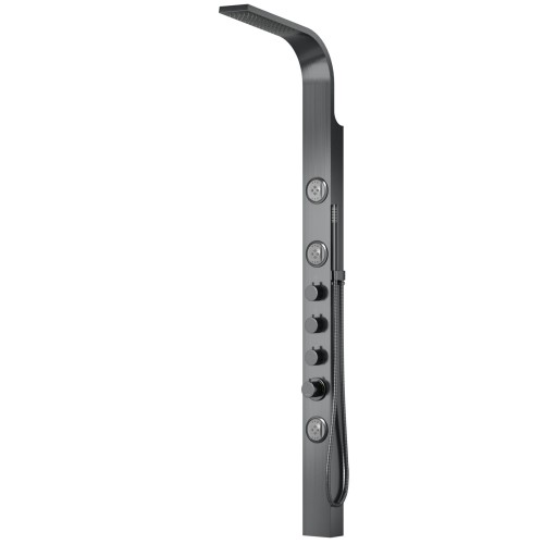 Panel prysznicowy corsan snake mieszacz stal gunmetal