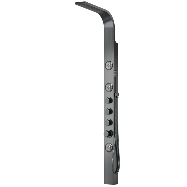 Panel prysznicowy corsan snake mieszacz stal gunmetal