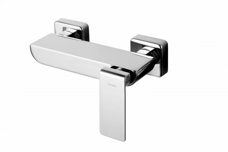 Bateria prysznicowa ścienna corsan trino cmb7151ch z zestawem natryskowym