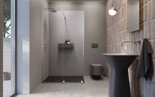 Kabina prysznicowa Furo Walk-in 100x200 Radaway lewa szkło przejrzyste