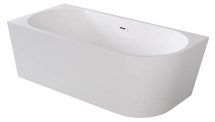 Wanna wolnostojąca Zoya Besco 170x80 biała lewa + syfon chrom