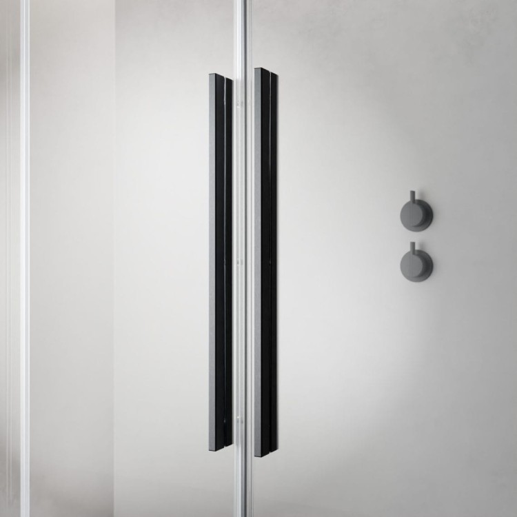 Drzwi prysznicowe Furo Brushed GunMetal DWJ Radaway lewe