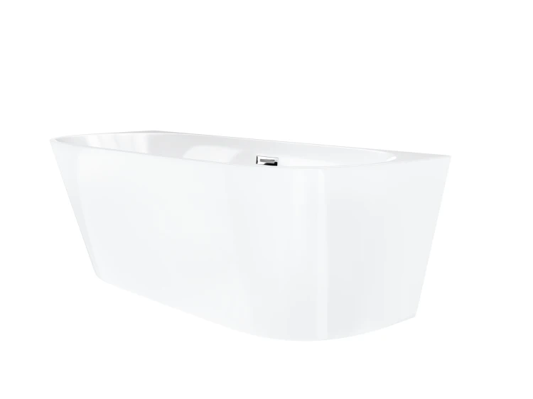 Wanna przyścienna wolnostojąca corsan e029 mono 170 cm z wykończeniem białym