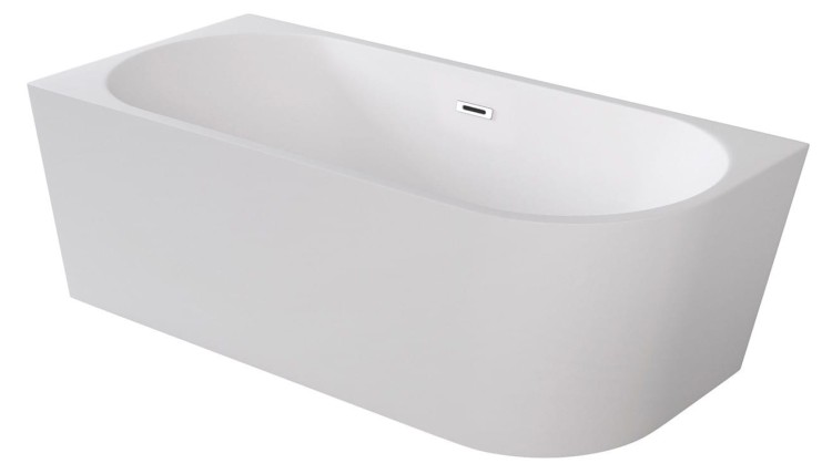 Wanna wolnostojąca Zoya Besco 170x80 biała lewa maskownice złote