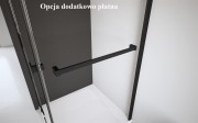 Kabina Radaway Modo New Black I 120x200 szkło przejrzyste
