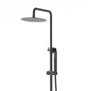 Natryskowa czarna kolumna prysznicowa corsan lugo cmn01mbl