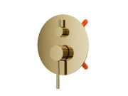 Zestaw prysznicowy podtynkowy corsan lugo z03mgl złoty