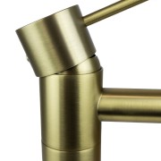 Bateria umywalkowa podtynkowa corsan cmb7515bgl lugo z wylewką złoto szczotkowane