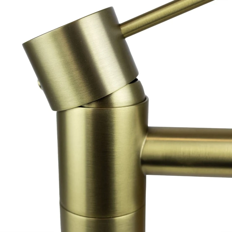 Bateria umywalkowa podtynkowa corsan cmb7515bgl lugo z wylewką złoto szczotkowane