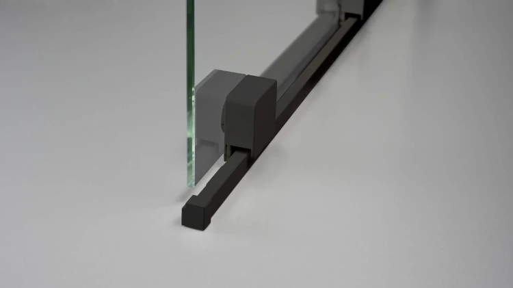 Ścianka prysznicowa walk-in 140x195 nero czarna Prizma Deante