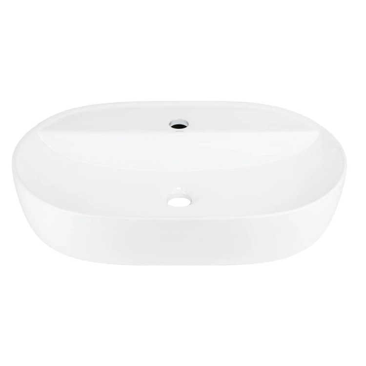 Umywalka nablatowa olvena uc5658gl 600x400x120mm otwór na baterię złoty korek