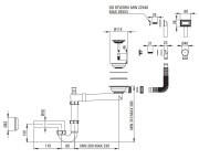 Zlewozmywak granitowy z baterią 1-komorowy Evora Deante