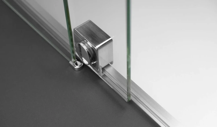 Ścianka prysznicowa walk-in 140x195 stal szczotkowana Prizma Deante