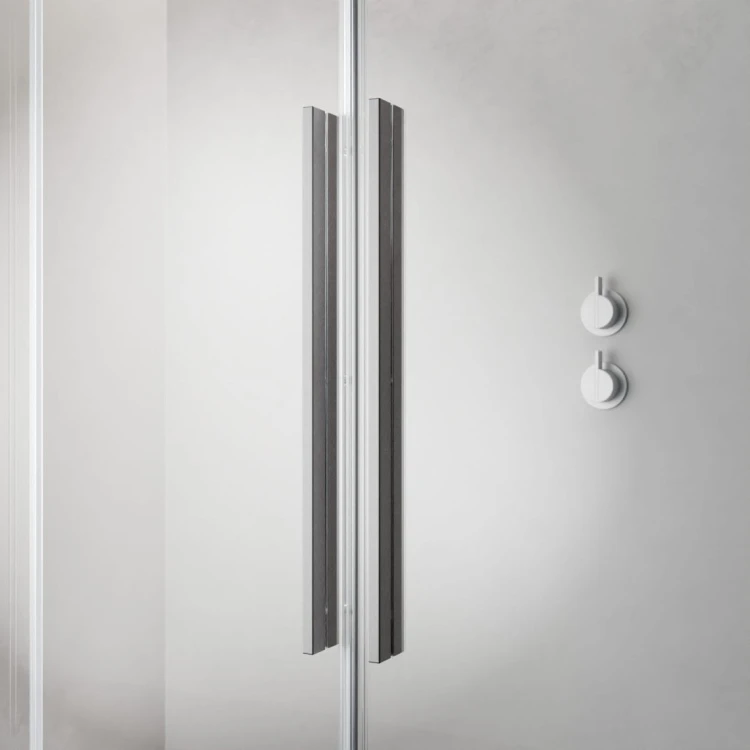 Kabina prysznicowa Furo Brushed Nickel Walk-in 80x200 Radaway prawa