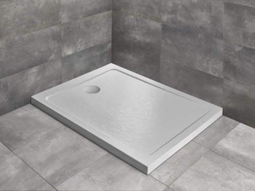Brodzik prostokątny Radaway Doros F 100x70 Stone biały
