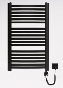 Grzejnik łazienkowy elektryczny Kastor Elektro czarny 94,5x58 Luxrad