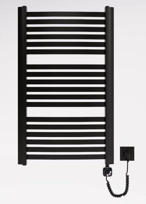 Grzejnik łazienkowy elektryczny Kastor Elektro czarny 94,5x58 Luxrad