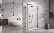 Kabina prysznicowa Essenza Pro Black KDJ+S Radaway lewa czarna
