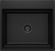 Zlewozmywak granitowy magnetyczny 1-komorowy nero Magnetic Deante