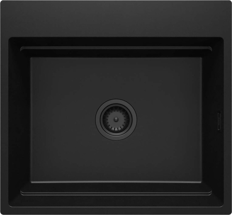 Zlewozmywak granitowy magnetyczny 1-komorowy nero Magnetic Deante