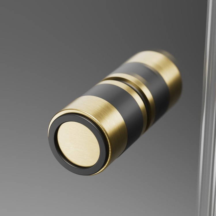Drzwi prysznicowe Radaway Nes Brushed Gold DWB prawe