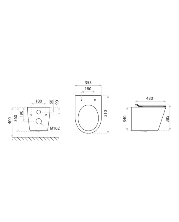 Miska wisząca WC Galve 3.0 Lavita
