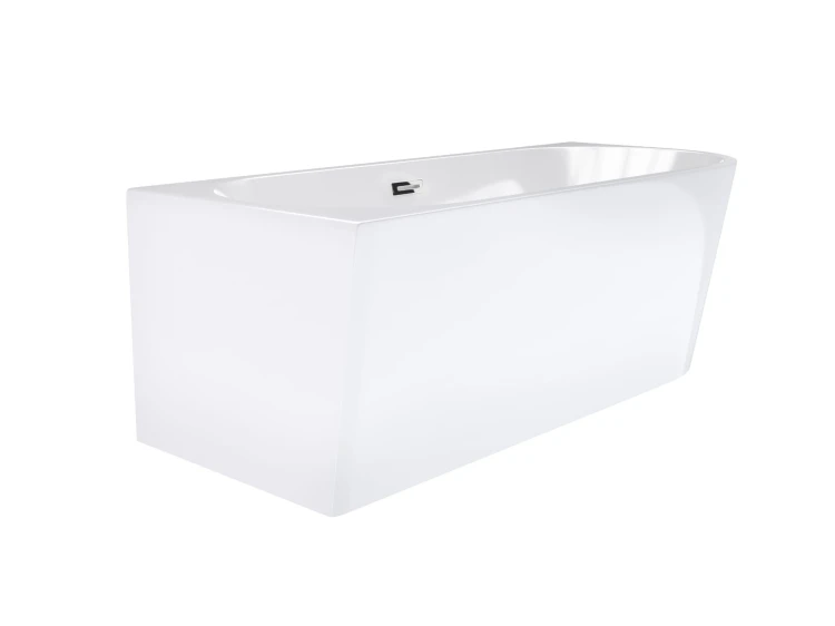 Wanna wolnostojąca narożna corsan intero 150 x 75 montaż lewostronny korek klik-klak chrom