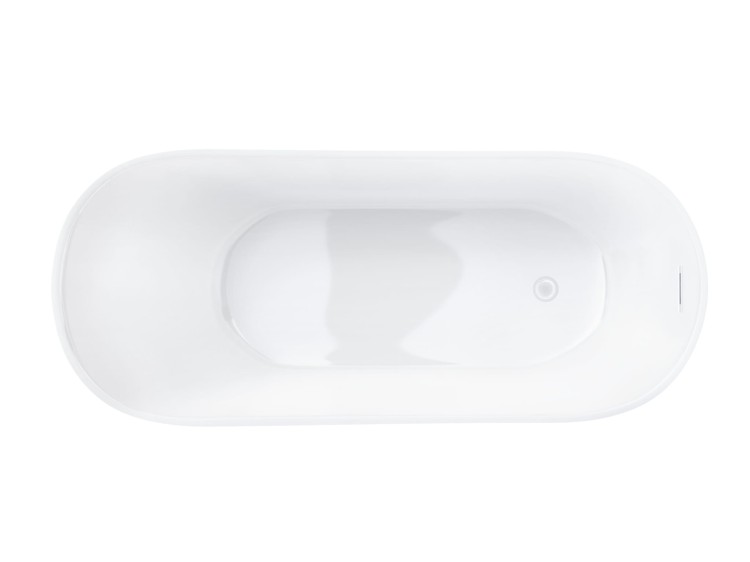Wanna wolnostojąca corsan estella 170 cm z wykończeniem białym