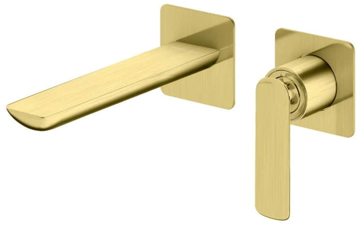 Bateria umywalkowa podtynkowa Experience Brushed Gold KOHLMAN złoto szczotkowane