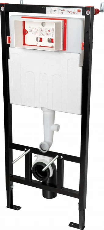 Stelaż podtynkowy do misek WC wiszących z odprowadzeniem zapachów/skroplin