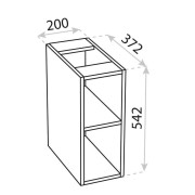 Moduł wiszący 200x400 Lavita