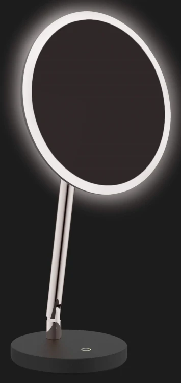 Lusterko kosmetyczne stojące chrom podświetlenie LED Silia Deante