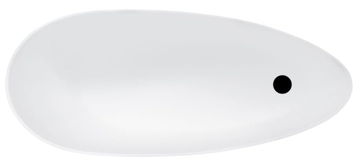 Wanna wolnostojąca Besco Keya 165x70 biała + bateria Illusion I czarna