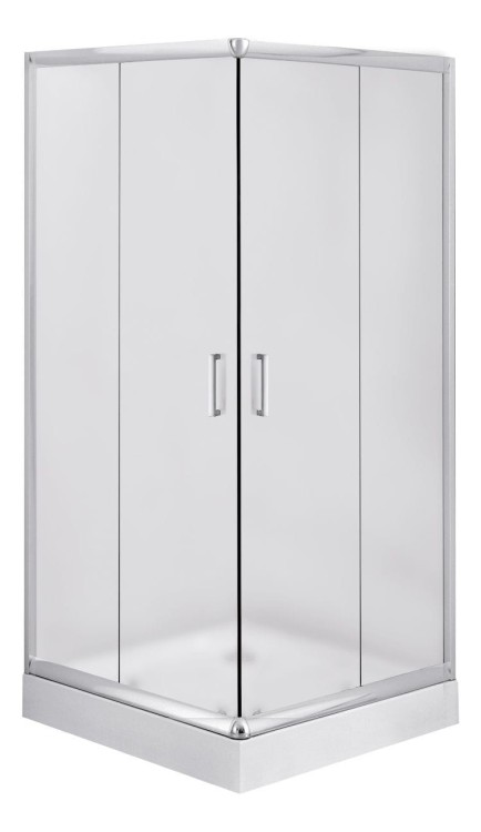 Kabina kwadratowa 80x80x185 Funkia Deante szkło szronione