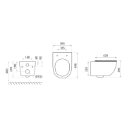 Miska wisząca WC Sinto 2.0 Lavita