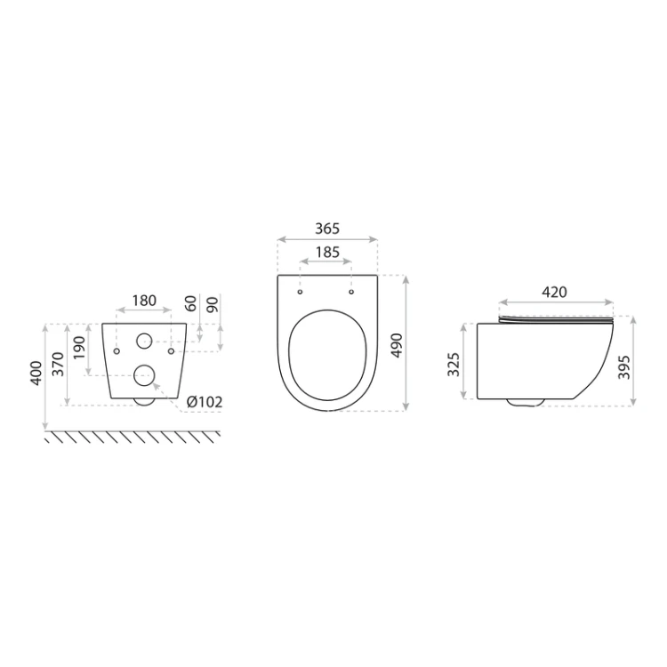 Miska wisząca WC Sinto 2.0 Lavita