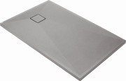 Brodzik granitowy prostokątny 140x90 szary metalik Correo Deante