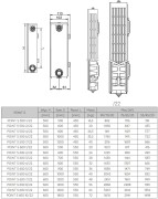 Grzejnik pokojowy dekoracyjny Radeco Point S 600 4/22 60x80cm biały