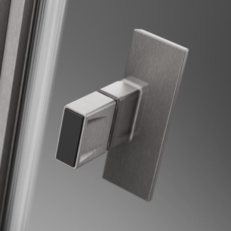 Kabina prysznicowa Radaway Nes Brushed Nickel KDJ I prawa