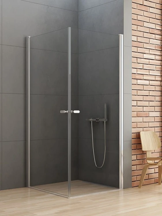 Kabina dwudrzwiowa New Trendy New Soleo 70x90x195 szkło czyste