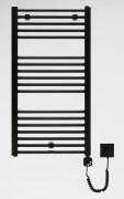 Grzejnik łazienkowy elektryczny Eltop Elektro czarny 92x50 Luxrad