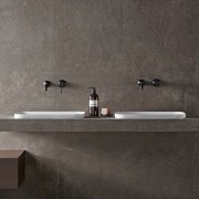 Umywalka wpuszczana w blat intero 430x380x140 mm z korkiem złotym