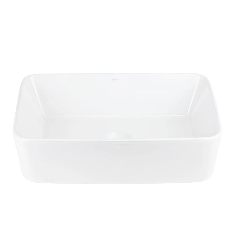 Umywalka nablatowa ango uc5627bl prostokątna 480x295x135 mm czarny korek