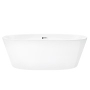 Wanna wolnostojąca corsan salina 160 x 75 cm korek klik-klak chrom