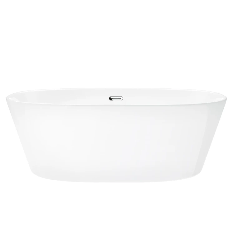 Wanna wolnostojąca corsan salina 160 x 75 cm korek klik-klak chrom